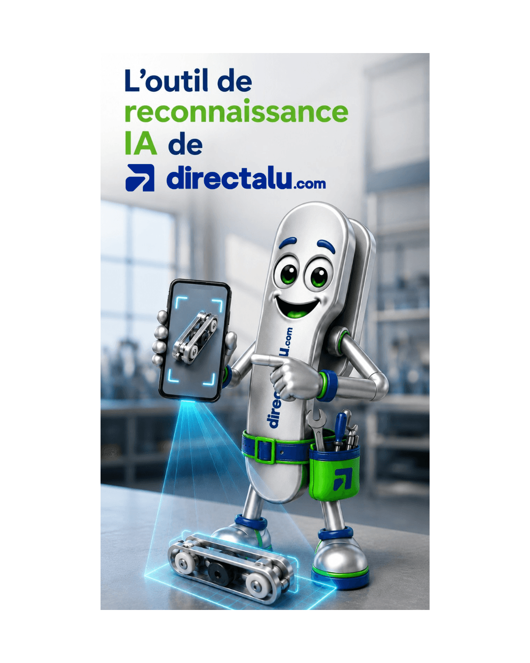 Comment fonctionne la reconnaissance de pièces par IA sur DirectAlu.com ?