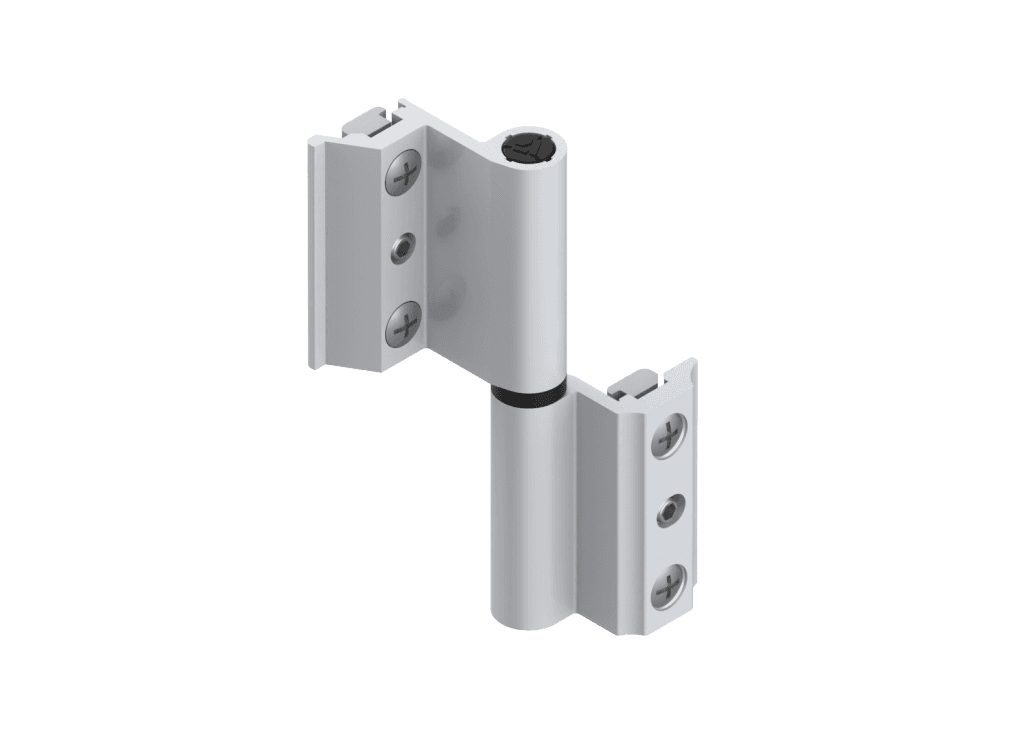 Hinge ALMA 2074+ for aluminum window and door – load 60 kg/pair, adjustable - Left Side