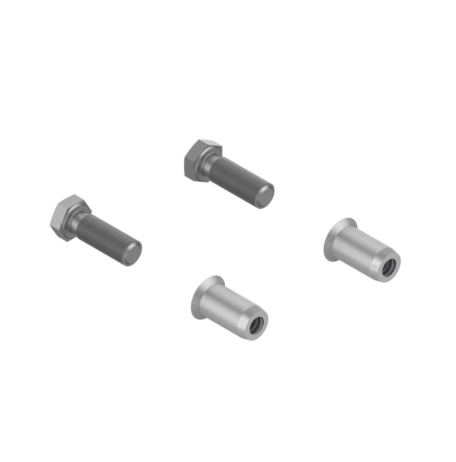 ALMA 17060SIMPL Simple Fixing Kit for 7060 Handle – 2 M6 Screws + Rivnuts