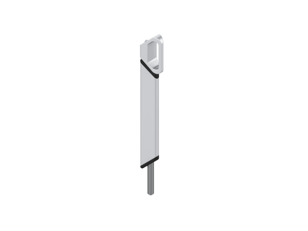 ALMA 240-300 Surface-Mounted Lock for Aluminum, Wood and PVC Door – Keyless, Length 300 mm