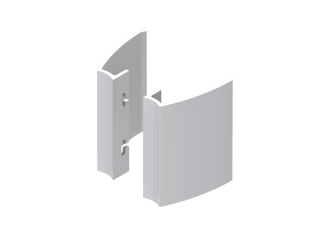ALMA 7060-200 Pull Handle for Aluminum and Glass Door – H 200 mm, Center Distance 150 mm, Sold in Pairs