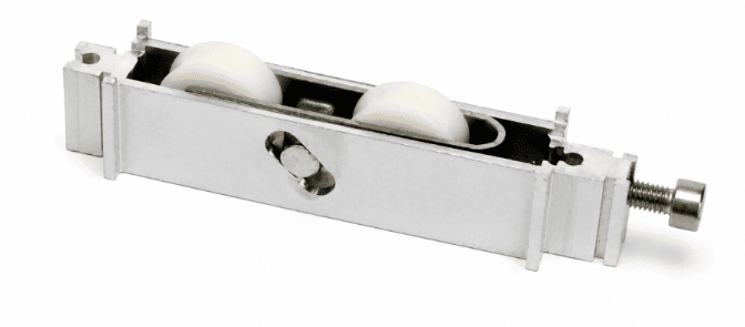 Chariot Double Réglable pour coulissant aluminium Elmaduc série 45 – roulette de remplacement DR0061 – prix pour 1 chariot