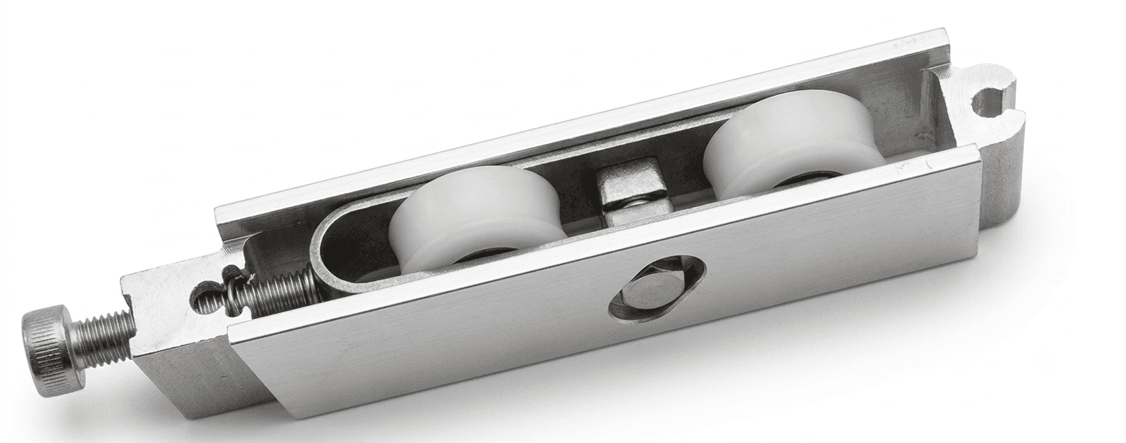 Chariot Double Réglable pour coulissant aluminium Alunion Pechiney série 23 – roulette de remplacement DR0121 – prix pour 1 chariot
