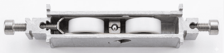 Chariot Double Réglable pour coulissant aluminium Fenzi série 8Cam – roulette de remplacement DR0122 – prix pour 1 chariot