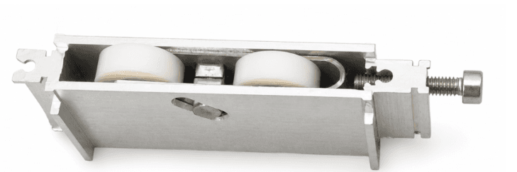 Chariot Double Réglable pour coulissant aluminium Alunion Pechiney série 30 Alveovis – roulette de remplacement DR0232 – prix pour 1 chariot