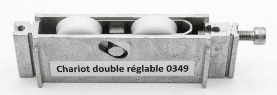 Adjustable Double Trolley for Elmaduc Series 90 Aluminium Sliding Door – Replacement Wheel DR0349 – price for 1 trolley